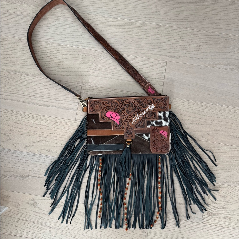 NEW Countryside Co Howdy Leather Handbag